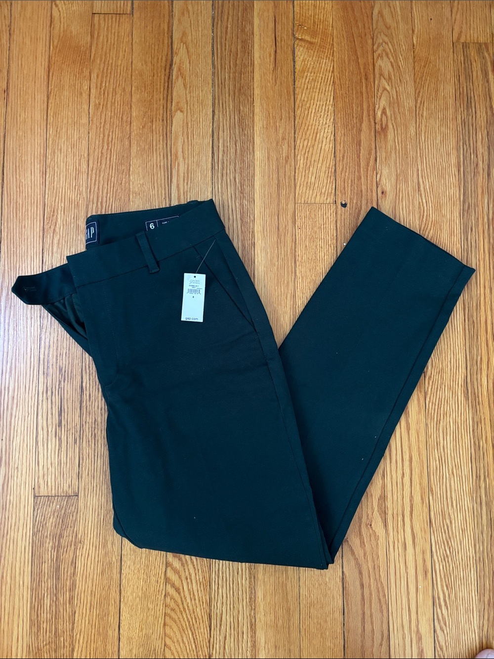 GAP Black Straight-Leg Women's Trousers